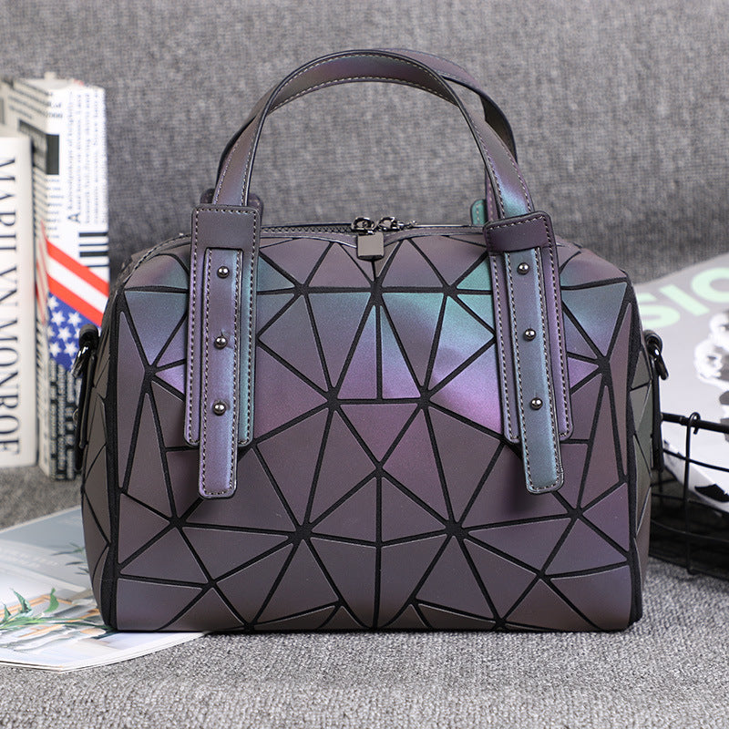 Luminous Geometric Handbag Set