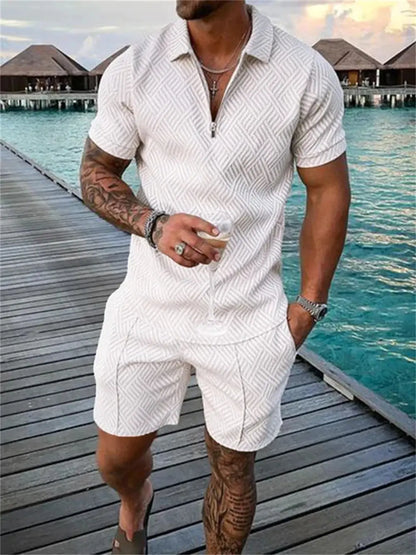 Summer Men's Casual Two-piece Sports Set 2024