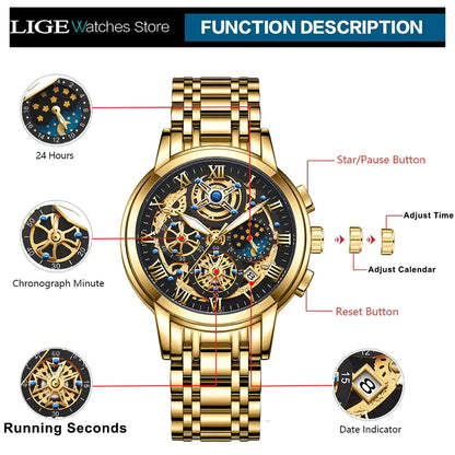 "Make a Statement with The Masculino LIGE Watch!