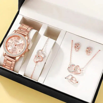 Luxury Rose Gold Watch Set