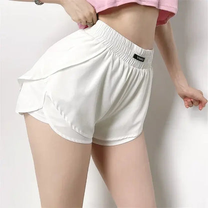 Gym Sports Shorts with High Waist for Women