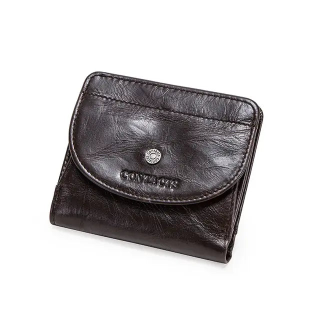 Genuine Leather Fashion Small Wallet