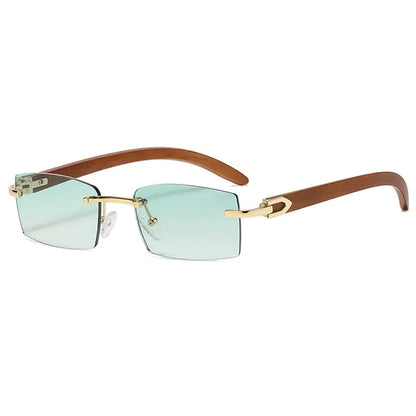 Rectangular Fashion Sunglasses without Frames