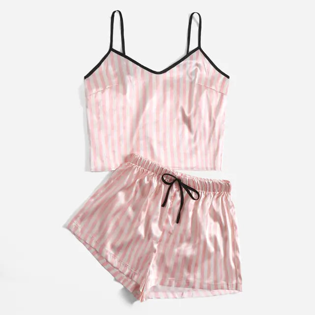 Sexy Striped Women's Pajama Set