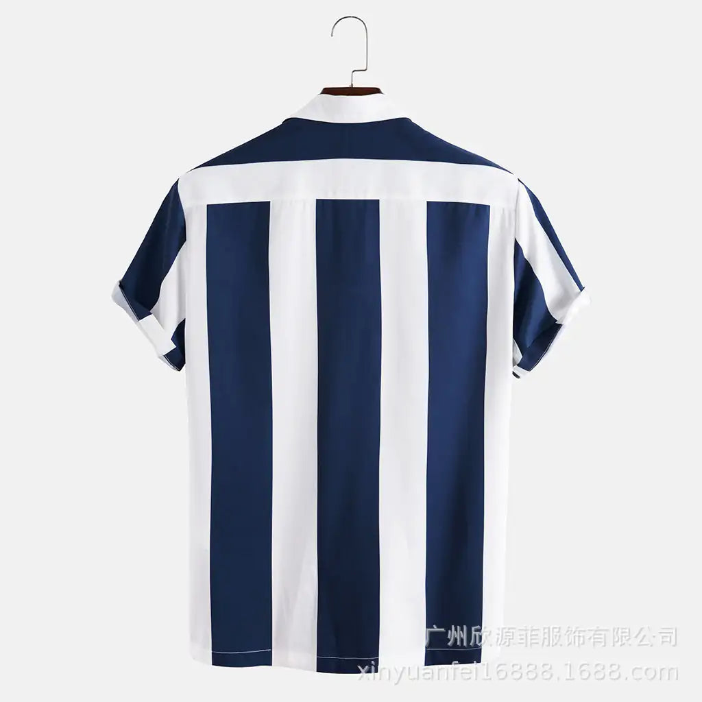 Shirts with a wide stripe print