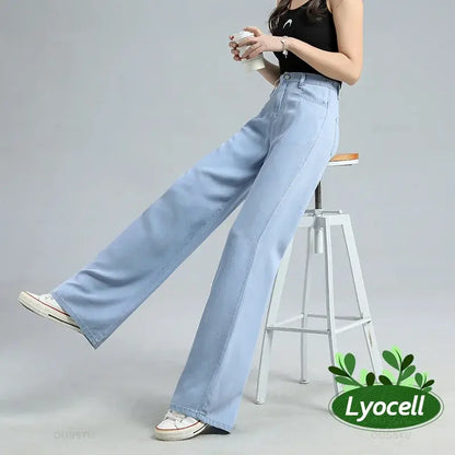 Women's Baggy Wide-leg Denim Trousers