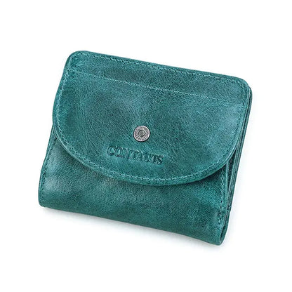 Genuine Leather Fashion Small Wallet