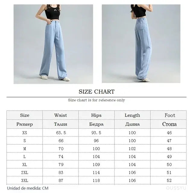 Women's Baggy Wide-leg Denim Trousers