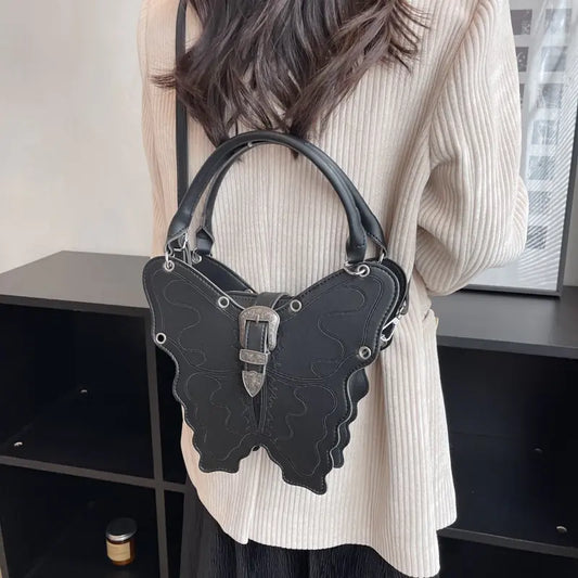 Butterfly-shaped shoulder bag
