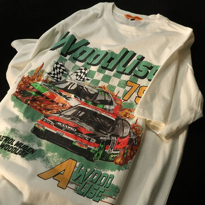 Vintage Racing Cars Graphic T Shirts: Timeless Racing Elegance