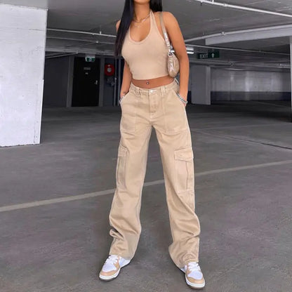 Tight baggy cargo pants