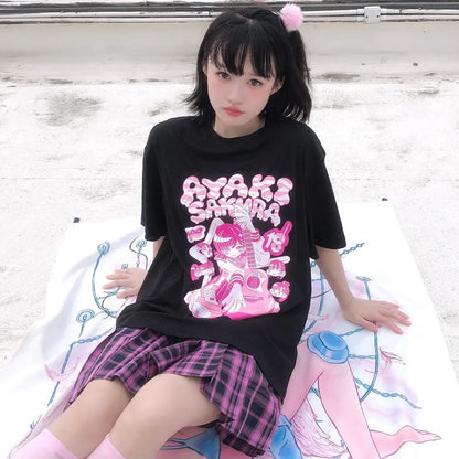 Anime Oversize Short Sleeve T-shirts