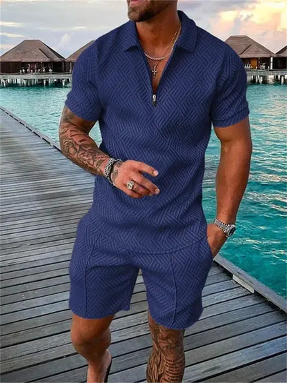 Summer Men's Casual Two-piece Sports Set 2024