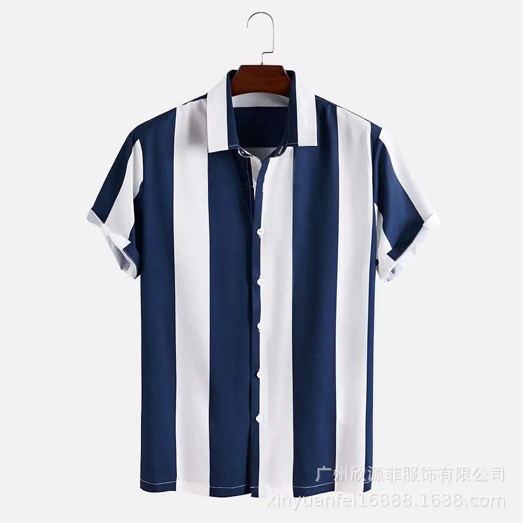 Shirts with a wide stripe print
