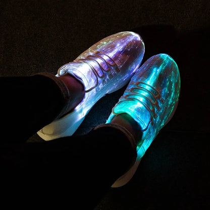 Sneakers with LED lighting