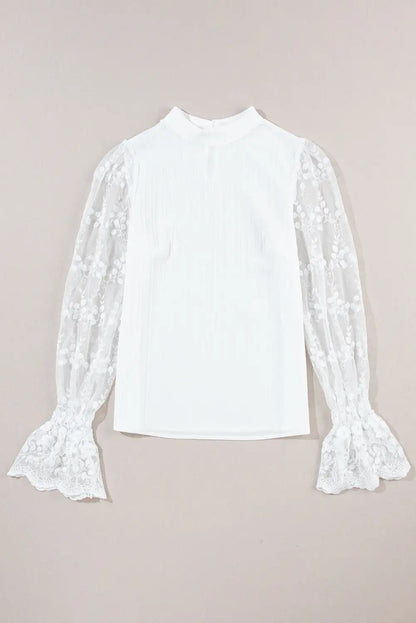 Elevate Your Style with the White Blouse with Contrast Lace