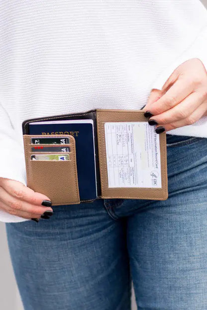 Credit Card Wallet for Passport and Vaccination