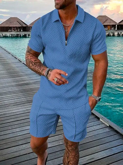 Summer Men's Casual Two-piece Sports Set 2024