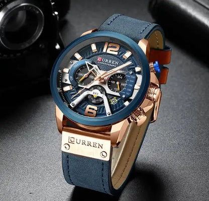 Leather Watch by Curren Chono