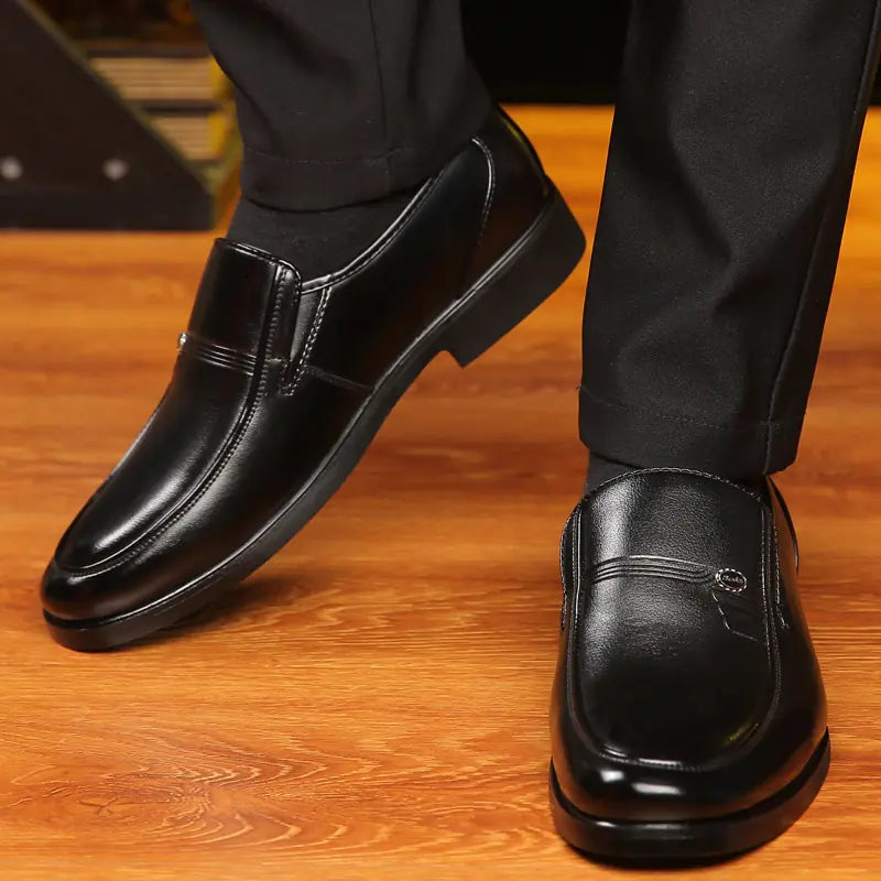Black Leather Formal Shoes for Men