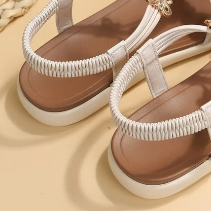 Roman-style flat-soled sandals