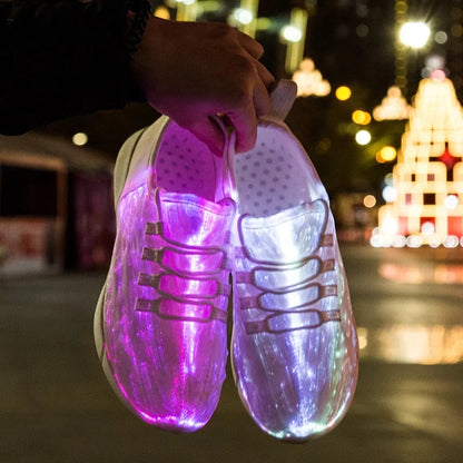 Sneakers with LED lighting