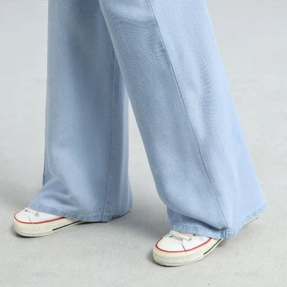 Women's Baggy Wide-leg Denim Trousers