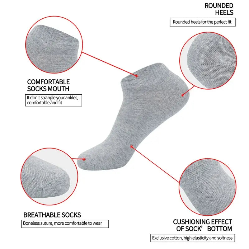Low-cut cotton socks