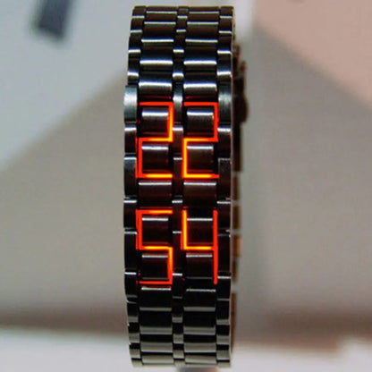 Waterproof watch with LED backlight Lava