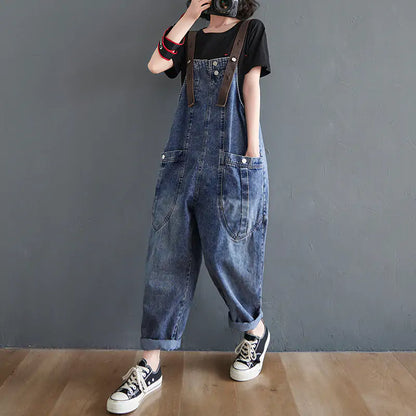 Washed Denim Overall: Unique Washed Denim