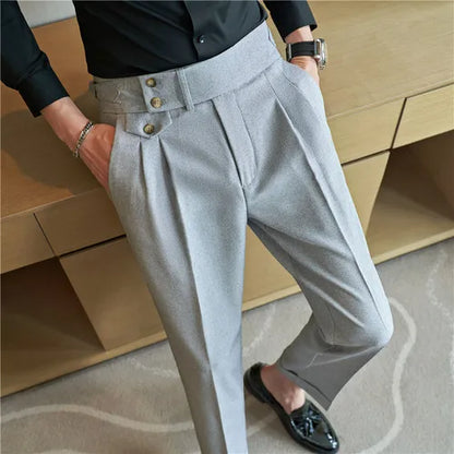 Men's spring and autumn trousers for business suit of high quality