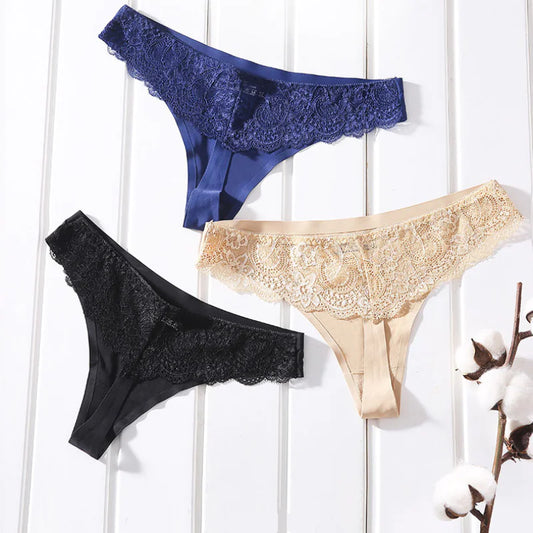 Lace Seamless Thong Panties for Underwear