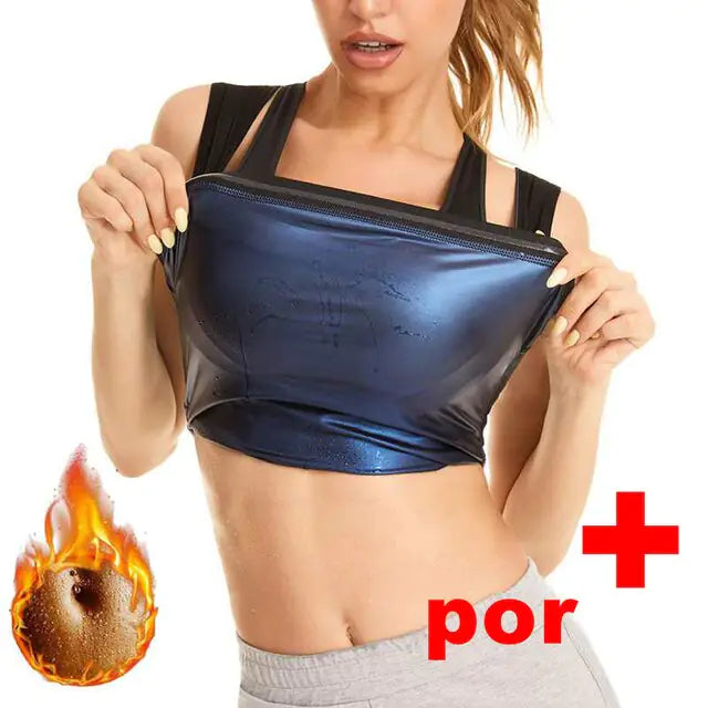 Neoprene sweat vest for sauna