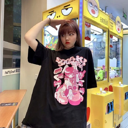 Anime Oversize Short Sleeve T-shirts