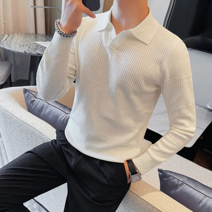 Sweaters/Male Casual V-neck Knitted Pullover