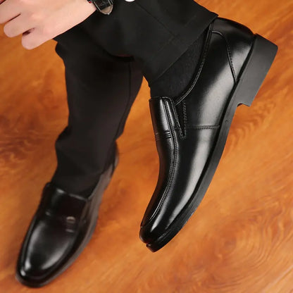 Black Leather Formal Shoes for Men