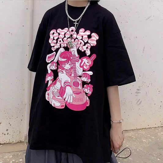 Anime Oversize Short Sleeve T-shirts