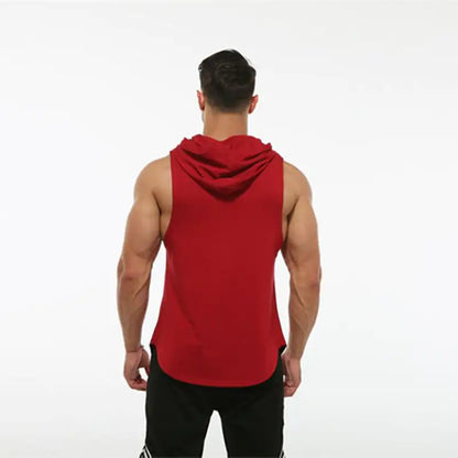 Men's Sleeveless Hooded Vest