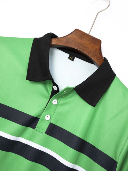 Men's Casual Polo with Stand-up Collar