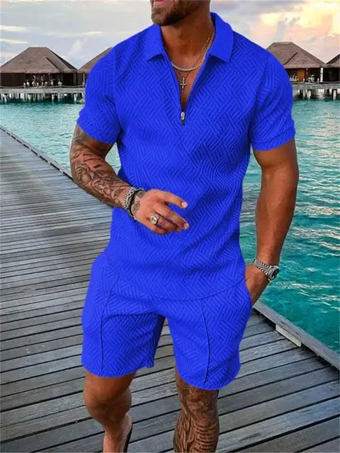 Summer Men's Casual Two-piece Sports Set 2024