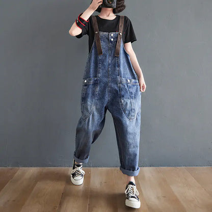 Washed Denim Overall: Unique Washed Denim