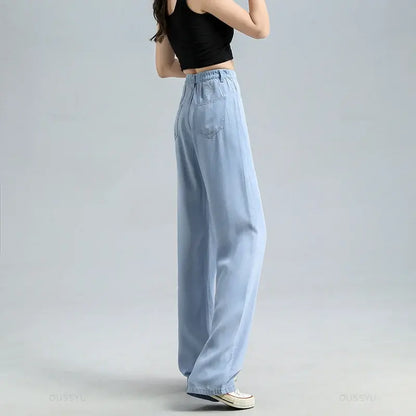 Women's Baggy Wide-leg Denim Trousers