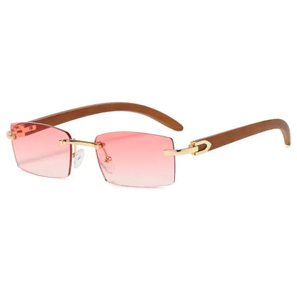 Rectangular Fashion Sunglasses without Frames