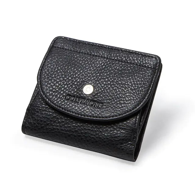 Genuine Leather Fashion Small Wallet