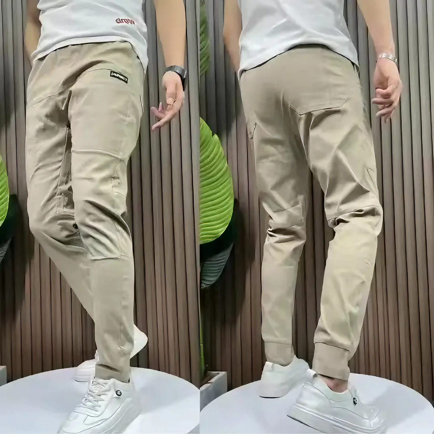 Elastic Cargo pants