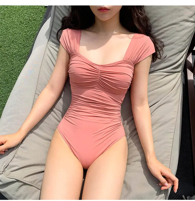 Korean bikini New Cover Belly Slimming Small Breast Conservative Swimwear