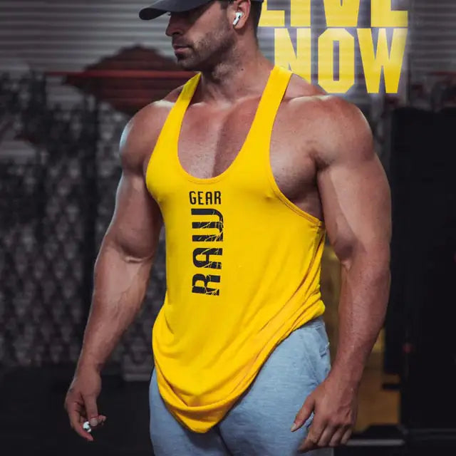 New Men's Cotton Sports Tank Tops without Sleeves