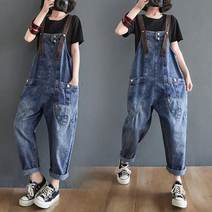 Washed Denim Overall: Unique Washed Denim