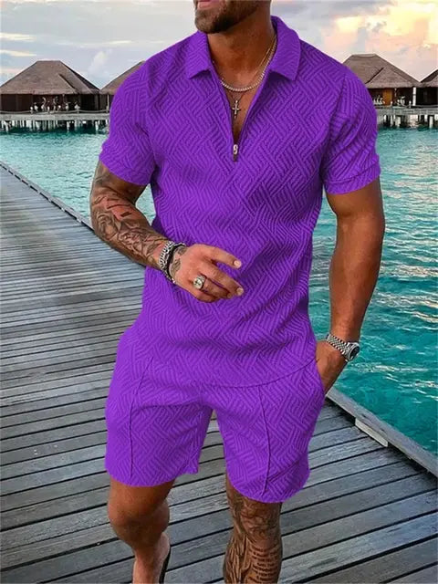 Summer Men's Casual Two-piece Sports Set 2024