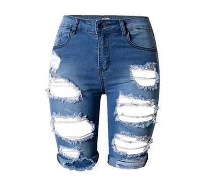 🌴 Dive into summer style with our Bermuda Ripped Shorts! ☀️